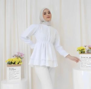 Atasan polo linen terbaru polosan kekinian kasual