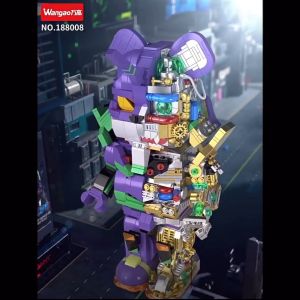 Eva Bear Robot Bearbrick Building Blocks WANGAO 188008 (Height 32cm)