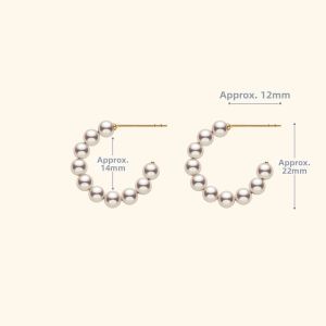 Helas | Classic Freshwater Pearl Earrings 14K Gold