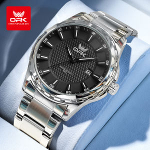 OPK Japan New Original Quartz Watch For Men Fashion Casual Stainless Steel Strap Watch Waterproof Date Display Luminous Gift For Boyfriend