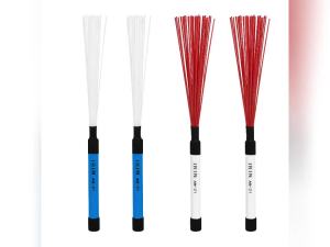 IRIN | IRIN AN-21 Cajon Drum Brushes Drum Sticks Nylon Drum Brushes Ergonomic ABS Handles for Percussion Tool Folk Music Performance