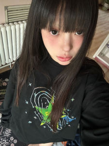 เสื้อสเวตเตอร์คอกลมบุขนแกะพิมพ์ลายตัวอักษรสไตล์ย้อนยุคสไตล์อเมริกันสำหรับผู้ชายและผู้หญิงในฤดูใบไม้ร่วงและฤดูหนาว