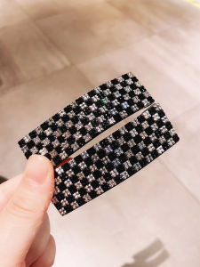 Simple Elegant Water Diamond Hair Clip Womens Side Bobby Pin Back of Head Hair Card Forest Girl Style Fashion Hair Accessories