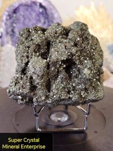 Natural Peru High Grade Gold Pyrite Crystal Ornament GP11 #Pyrite