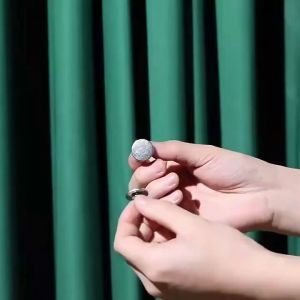10/6/3 Pairs Metal Curtain Magnetic Button Nail Free-Detachable Window Curtain Close Buckle
