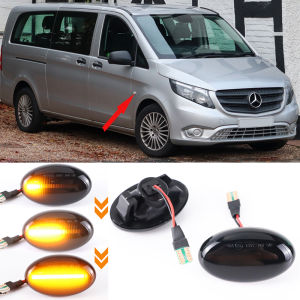 For Mercedes Benz Smart 450 452 A-Class W168 Vito W639 W447 Citan 415 Blinker Dynamic LED Turn Signal Sequential Flashing Light