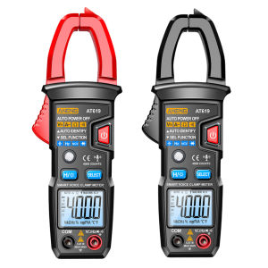 【Flagship】ANENG AT619 Ammeter Clamp Meter Voice Broadcast Multifunctional Clamp Meter 4000 Counts Auto-ranging LCD Display for Lab/Factory/Home