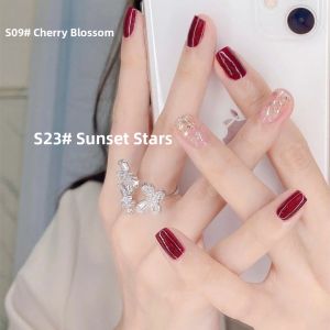 MONLEYTA | Transparent Nude Nail Polish Quick Dry Long Lasting No Baking Required Womens Nail Gel Tearable Professional Manicure Tool