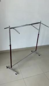 Gawang Gantungan Hanger Baju Set 100 cm Model 9 Paku & 6pcs Suling Kotak