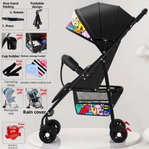 MLZH | Lightweight Foldable Compact Baby Stroller