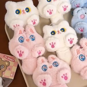 ALENADAY - Gantungan Kunci Aksesoris Tas Aesthetic Boneka Kucing Kartun Kecil Ekor Besar Lucu KEY30