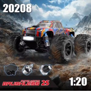 JDD [จัดส่งรวดเร็ว] MJX รถบังคับใหม่20208รถบิ๊กฟุตรถออฟโรดขับเคลื่อนสี่ล้อ1:20รุ่นไร้แปรงถ่านรถของเล่นไฟฟ้าความสามารถในการสัญจรได้สูง