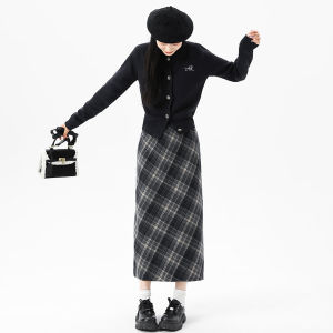 puella | Classic Check Pattern Wool Blended Clothing