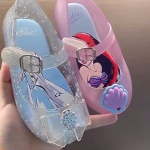 MINI DD PRINCESS ARIEL MERMAID CINDERELLA JELLY SHOES ( SIZE 6 - 12 )