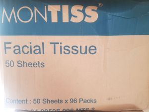 1 Dus/Karton (96pack) Tissue facial travel pack MONTISS 50sheets 2ply