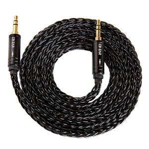Kbear | KBEAR AUX08 8 Cores HiFi AUX Earphone Audio Cable Speaker Cable 3.5mm Male to Male Aux Cable for Phone Headphone Car MP3