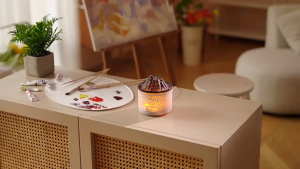 Volcanic Lava Humidifier Portable Wireless Aromatherapy Diffuser For Office Bedroom Dormitory 6 Led Lights