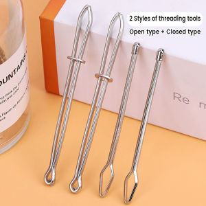 C.B.【Ready in Stock】 Needle Threader Threading Device Household Waist Rope Hat Rope DIY Sewing Tools 2pcs/set