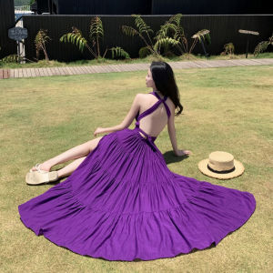 ชุดเดรสยาวคลุมเข่าสีแดง ทรงเอ เดรสยาวคลุมเข่าสำหรับผู้หญิง วัสดุโพลีเอสเตอร์ ฤดูใบไม้ผลิ ฤดูร้อน ฤดูใบไม้ร่วง ฤดูหนาว แขนกุด คอวี