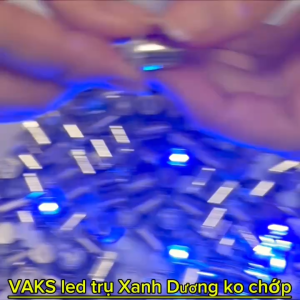 Combo 3 ĐÈN LED chiếu thẳng hình trụ mini- dùng pin XANH DƯƠNG ko chớp- Trang trí tiệc tùngsinh nhật..