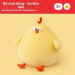 FUZAO | Đồ Chơi Gối Đô Plush Dondon Gà Đáng Yêu