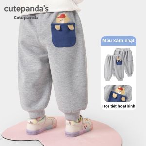 CUTEPANDAS | Quần Thể Thao Trẻ Em Mùa Thu Mới 2026