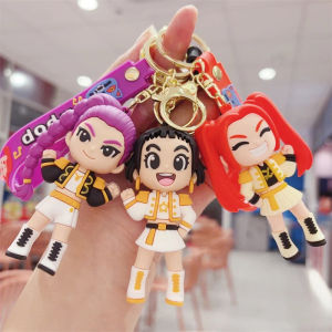 Movie Kpop Demon Hunters Keychain Tiger Rumi Mirazoi Character PVC Character Keychain Childrens Fan Bag Pendant Gift Toy
