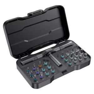 24-in-1 มัลติฟังก์ชั่นไขควงและประแจวงล้อชุดปลายแม่เหล็กเครื่องมือชุด DIY งานต่างๆชุดบํารุงรักษา