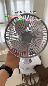 Desktop Electric Fan Solar-Powered Rechargeable Clip-On Mini Fan