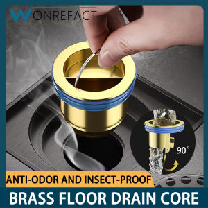 Brass Floor Drain Core Anti-odor Anti-insect Sewer Fast Drainage Bathroom Floor Drain Core Durable Fast Installation