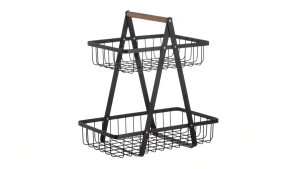 2/3 Layer Fruit Basket Space-Saving Home Organization Solution Kitchen Storage Basket Fruit Basket Rak Bawang Bertingkat Vegetable Storage Kitchen