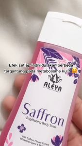 ALEYA SAFFRON BRIGHTENING BODY TONER BADAN DENGAN AGEN PENCERAH SAFFRON OLEH ALEYA