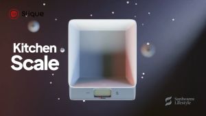 SLIQUE Digital Kitchen Weighing Scale Tempered Glass White High Precission Kitchen & Home Essentials