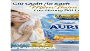 Nước Giặt Xả Cao Cấp AURIN Đậm Đặc Siêu Tiết Kiệm túi 52kg dành cho tất cả các loại máy giặt
