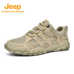 Jeep | Jeep Mens Outdoor Casual Hiking Shoes Breathable Comfortable Anti-slip Wear-resistant Lightweight Rubber Outsole Durable