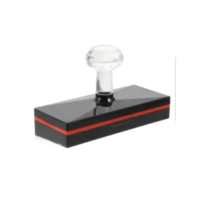 Crystal-Handle Photosensitive Stamp 7mm Stamp Pad Stamp Case Set Rectangular Photosensitive Stamp