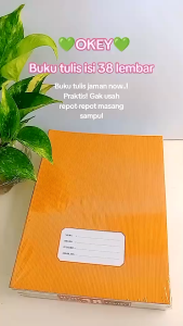 BUKU TULIS SAMPUL COKLAT 38 LEMBAR OKEY KIKY 1PACK 10PCS