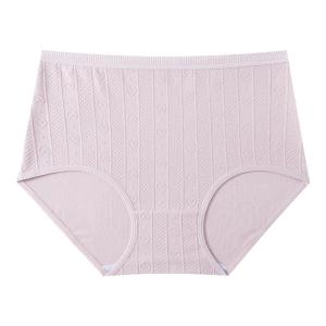 MiiOW | กางเกงชั้นในผ้าฝ้ายแท้เอวสูงสำหรับคุณแม่ ทรงสามเหลี่ยม ทรงเข้ารูป สำหรับผู้หญิงวัยกลางคนและผู้สูงอายุ ทรงหลวม ระบายอากาศได้ดี กางเกงชั้นในผู้หญิง