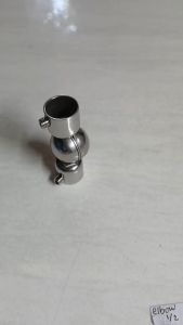 Sambungan Joint Elbow Pipa 1/2\\\" & 5/8\\\" Ss 304 Untuk Tiang Railing Tangga Stainless