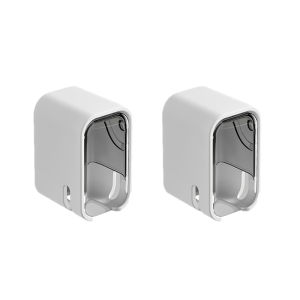 2PCS Toothbrush Holder Flip-top Wall Mounted Toothbrush Rack Dustproof Toothbrush Storage Box Bathroom Electric Toothbrush Shelf