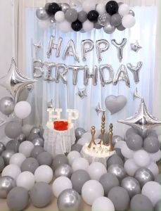 ชู วัตถุดิบ ลูกโป่งฟอยล์ตัวอักษร HAPPY BIRTH DAY พร้อมไฟ ป้าย ของตกแต่งต่าง ราคา 1 ชุด พร้อมส่ง ผ้าเสื้อมือ