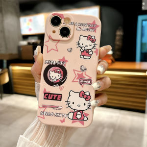 Kexike Cute Star Kitty Cat Phone Case for Xiaomi Mi 11 10 9 8 7 6 Ultra Lite SE Full Cover Anti-Fall Soft Silicone Protective Shell