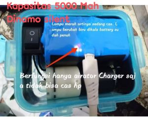 aerator udang hidup bisa di charger casan 102 box anti air tahan 40 jam bisa dicas ulang bisa menjadi powerbank