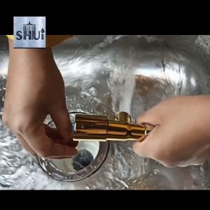 Stop Kran shower Gold 1/2 inch glossy