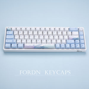 【Keycap Only】130 Keys Blue Sea Keycaps Whale Beach Shell Cherry Profile PBT Sublimation Minimalist personalized Key cap For Cherry MX Switch Mechanical Keyboard RK61/Anne Pro 2/GK61 AULA/RK ROYAL KLUDGE/Logitech/GOOJODOQ