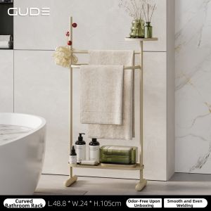 GUDE | New Free-standing Drill-less Bathroom Towel Rack