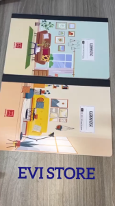 Lốc sổ bìa bồi A4 Lesson Hồng Hà may gáy kẻ ngang có lề 4603 / 4604