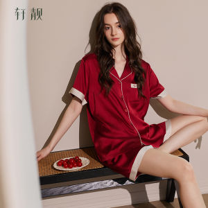 Lightweight Cooling Summer Pajamas Set Red