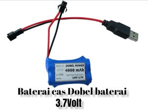 TERMURAH!.. Baterai RC Dobel Baterai AA 3.7V 4000 mAh + USB charger awet tahan lama
