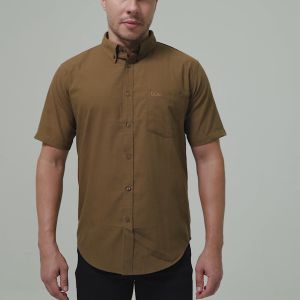 Lee Cooper Short Shirt Standford Dark Brown